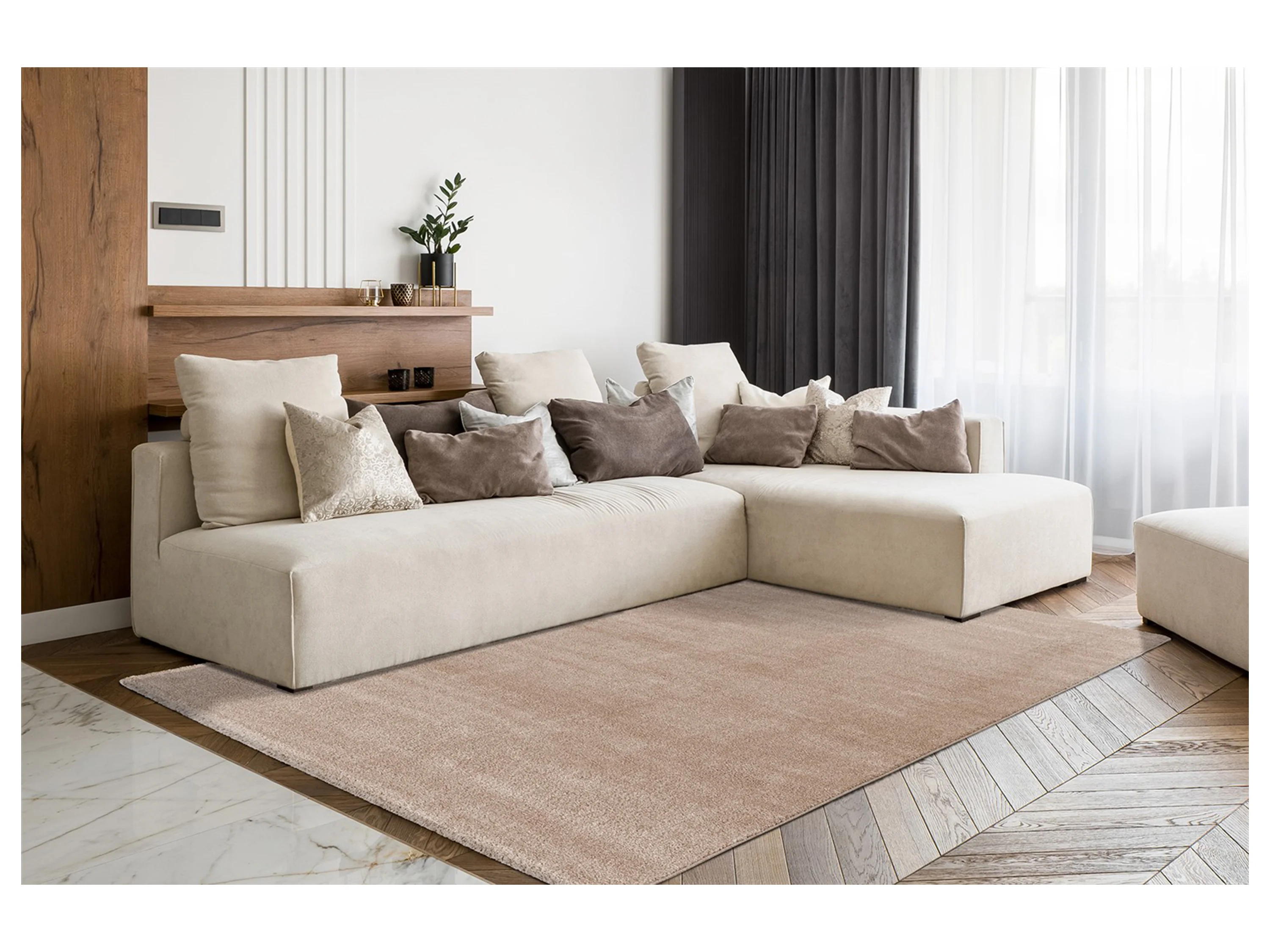 ARTE ESPINA Teppich Nila (100, Taupe, 200 x 290 cm) – Bild 2 von 4