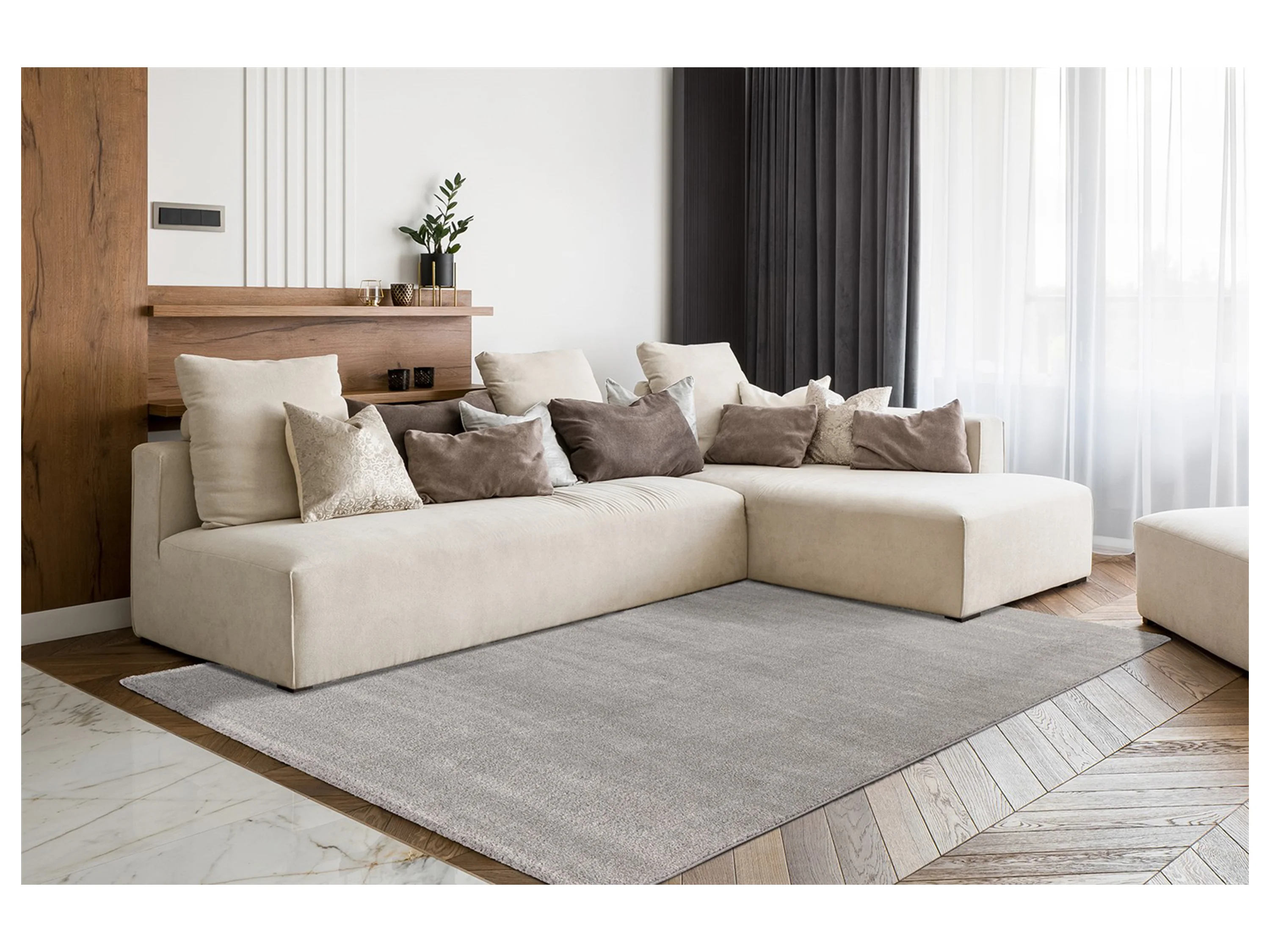 ARTE ESPINA Teppich Nila (100, Grau, 200 x 290 cm) – Bild 2 von 4