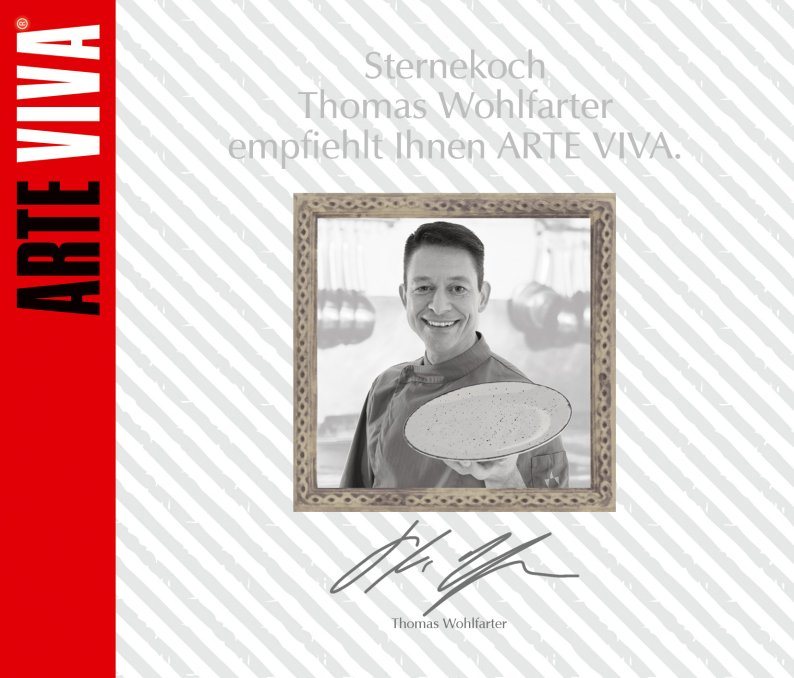 ARTE VIVA Kombiservice Geschirr-Set, Service Puro (32-tlg), 8 Personen, Steinzeug, vom Sternekoch Thomas Wohlfarter empfohlen, 32 Teile, für 8 Personen – Bild 3 von 3