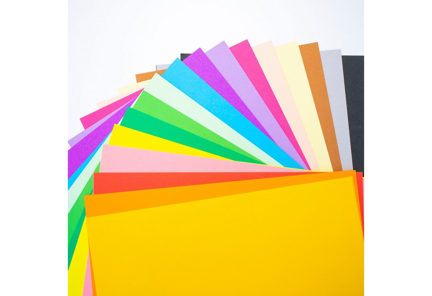 Artecho Bastelkartonpapier Bastelpapier – 100 Blatt, 20 Farben, A4, 80g/m², Papier zum Basteln, Falten, Schneiden, Origami, DIY & Dekoration – Bild 3 von 5