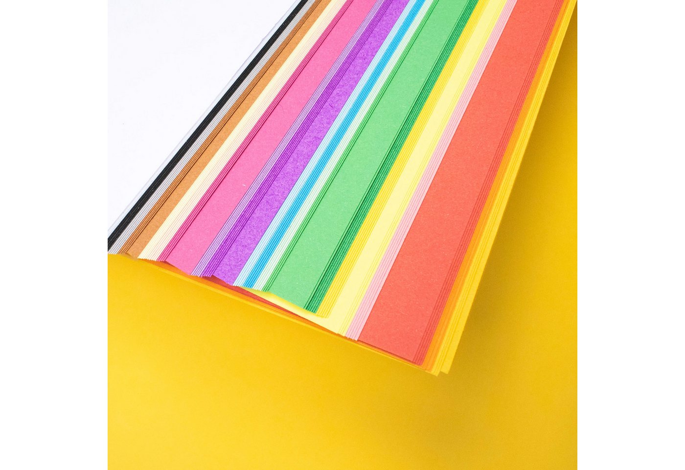 Artecho Bastelkartonpapier Bastelpapier – 100 Blatt, 20 Farben, A4, 80g/m², Papier zum Basteln, Falten, Schneiden, Origami, DIY & Dekoration – Bild 4 von 5