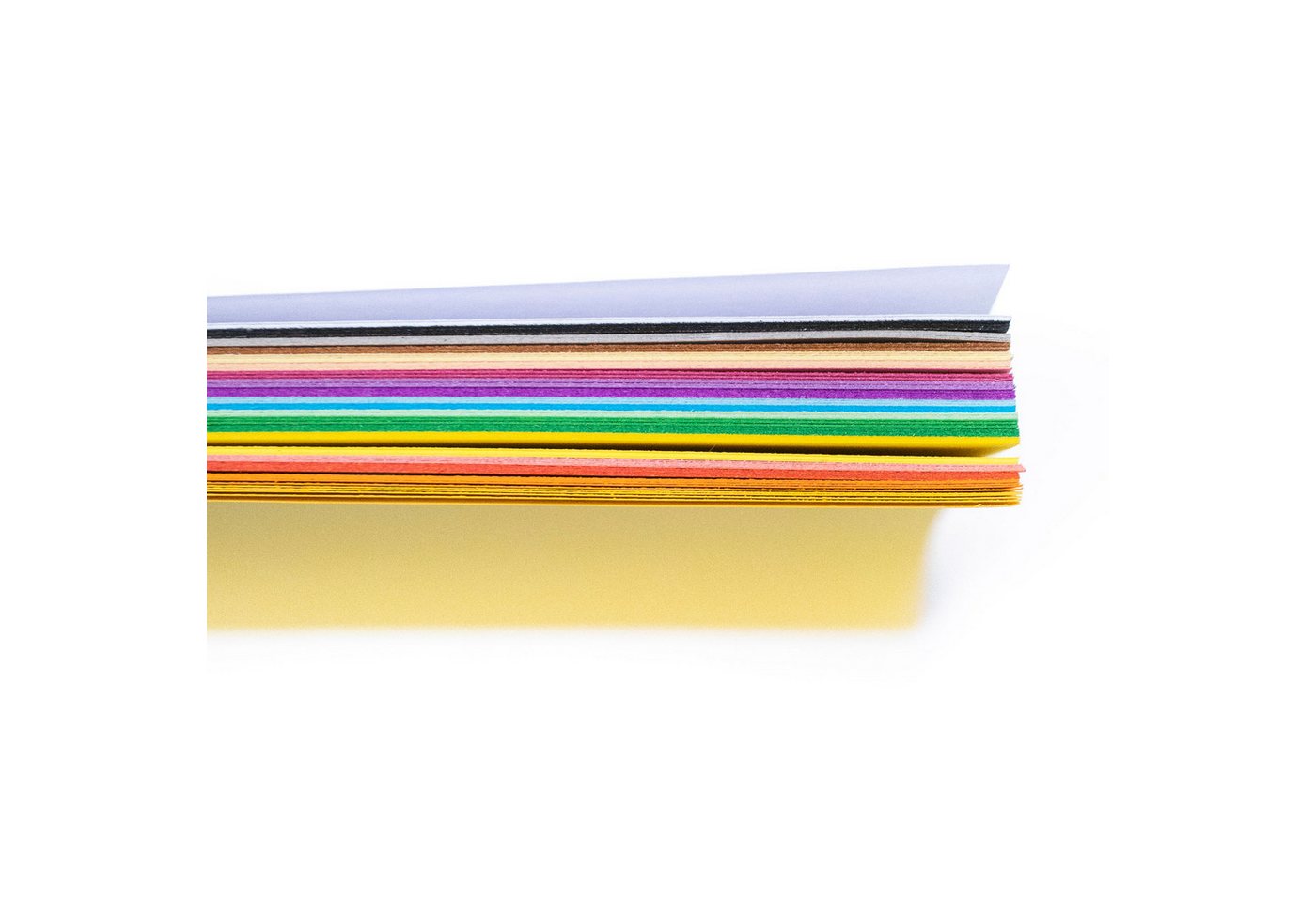 Artecho Bastelkartonpapier Bastelpapier – 100 Blatt, 20 Farben, A4, 80g/m², Papier zum Basteln, Falten, Schneiden, Origami, DIY & Dekoration – Bild 5 von 5