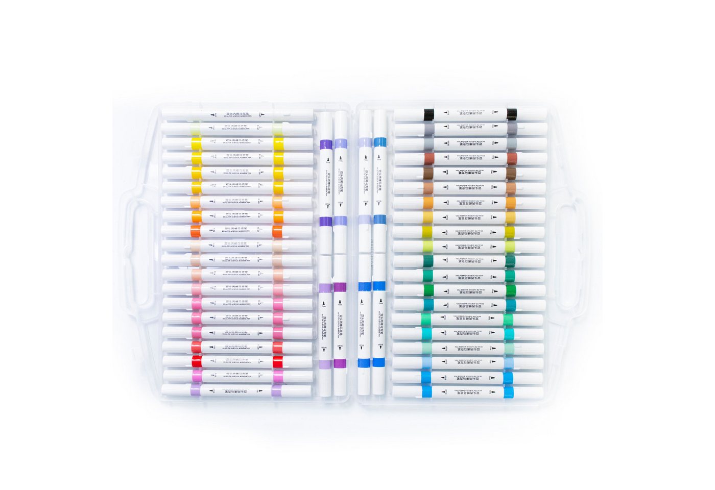 Artecho Marker Doppelspitze Acrylstifte Set– 24/48 Farben,mit Feiner & Breiter Spitze, Wasserfest, Acrylmarker für DIY, Glas, Stein, Holz & Leinwand – Bild 2 von 5
