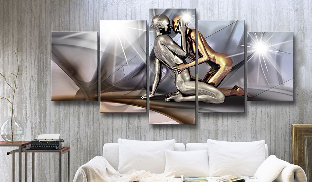 Artgeist Wandbild Gold couple – Bild 2 von 4