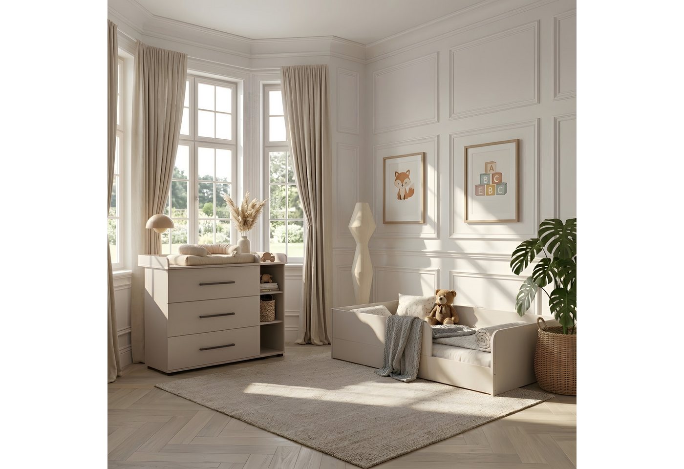 arthur berndt Kinderbett Essentials Bodenbett, 120x200cm für eine perfekte Einschlafbegleitung – Bild 2 von 5