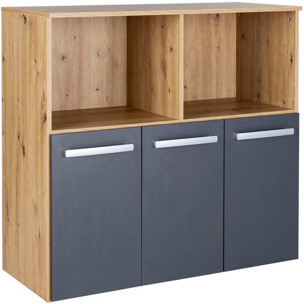 arthur berndt Kinderregal Alessio, Modernes Spielzeugregal mit 3 geräumigen Schubkästen