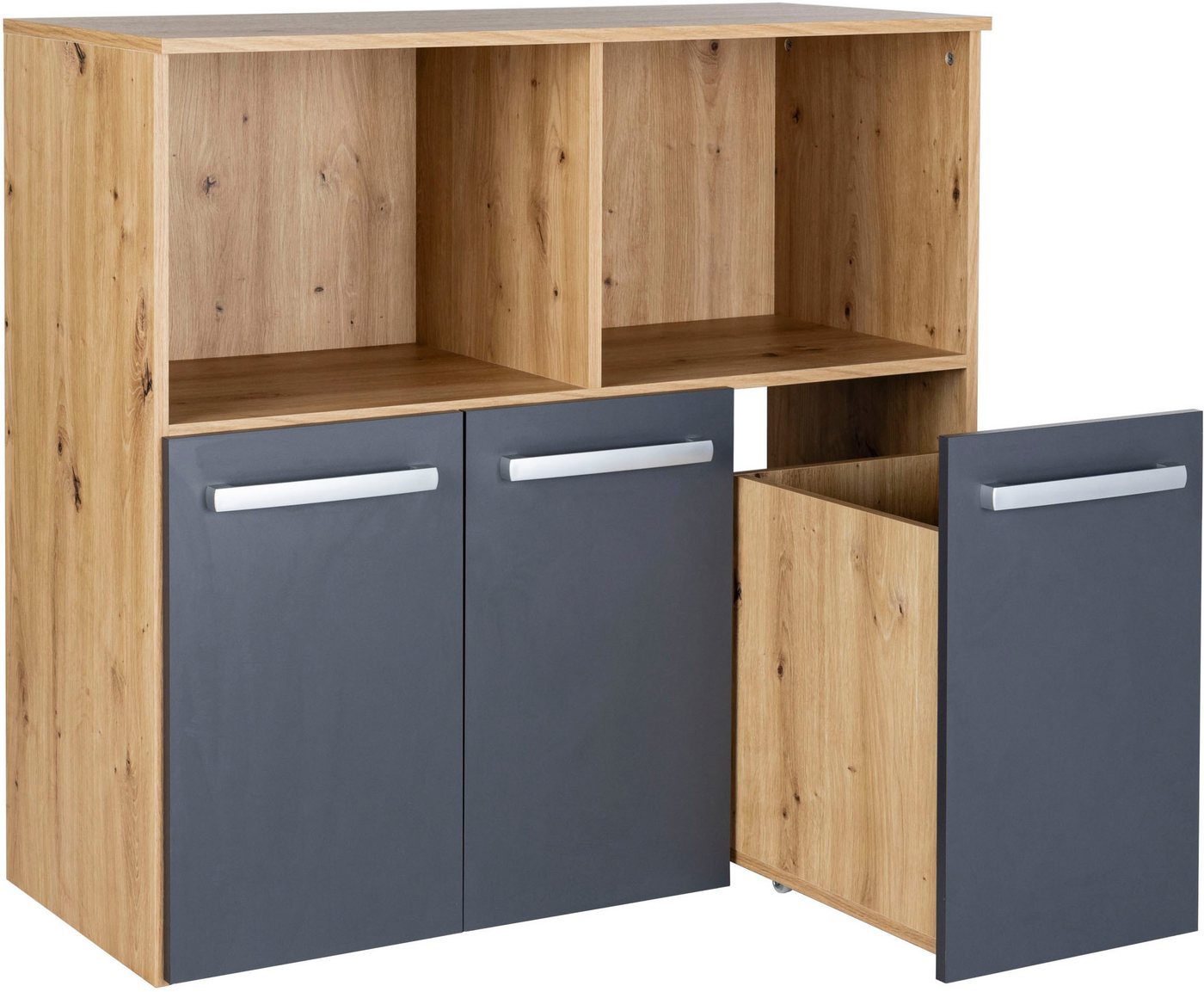 arthur berndt Kinderregal Alessio, Modernes Spielzeugregal mit 3 geräumigen Schubkästen – Bild 4 von 5