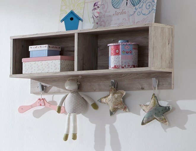 arthur berndt Kinderregal Bente, mit 4 Kleiderhaken, Made in Germany – Bild 3 von 4