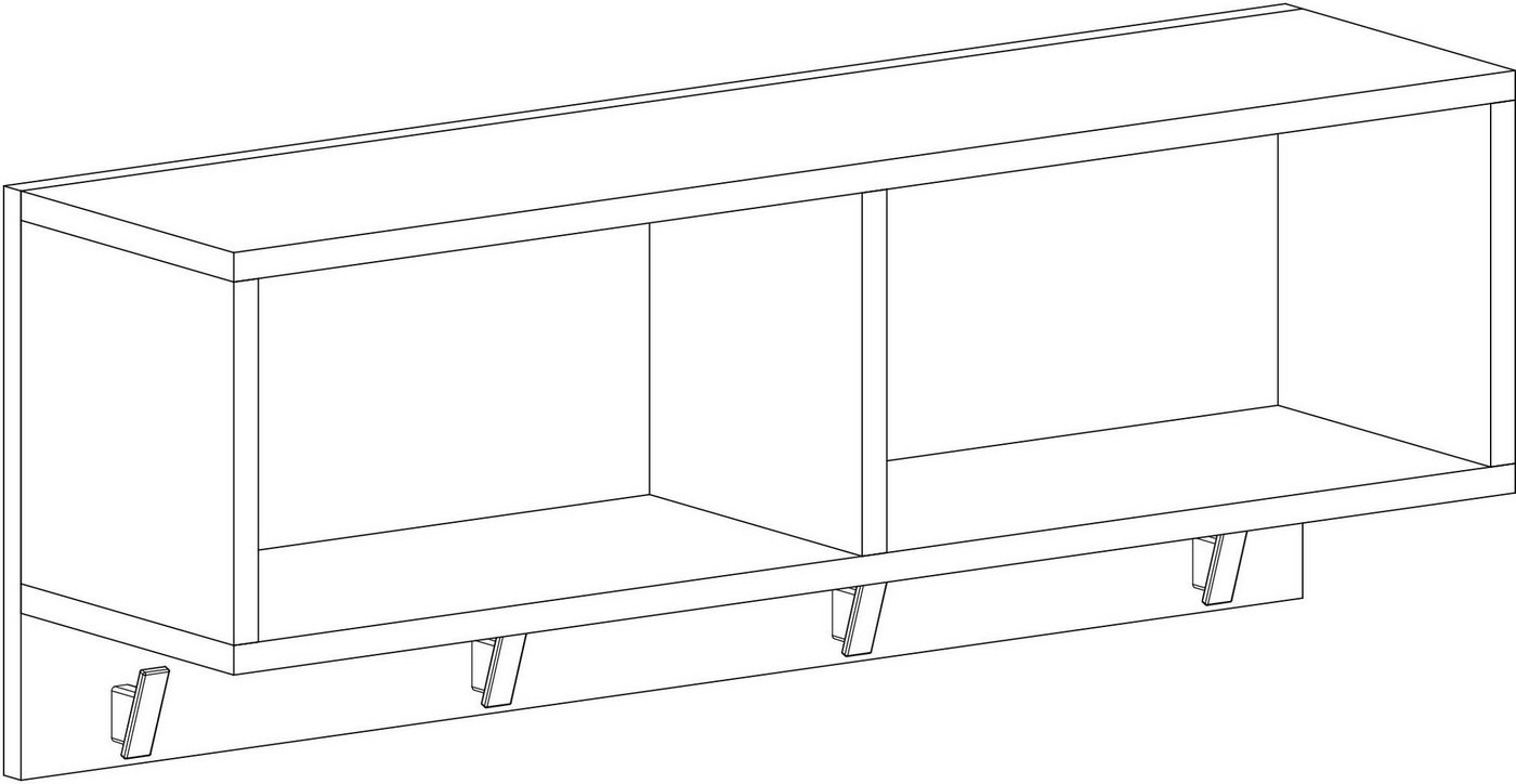 arthur berndt Kinderregal Bente, mit 4 Kleiderhaken, Made in Germany – Bild 4 von 4