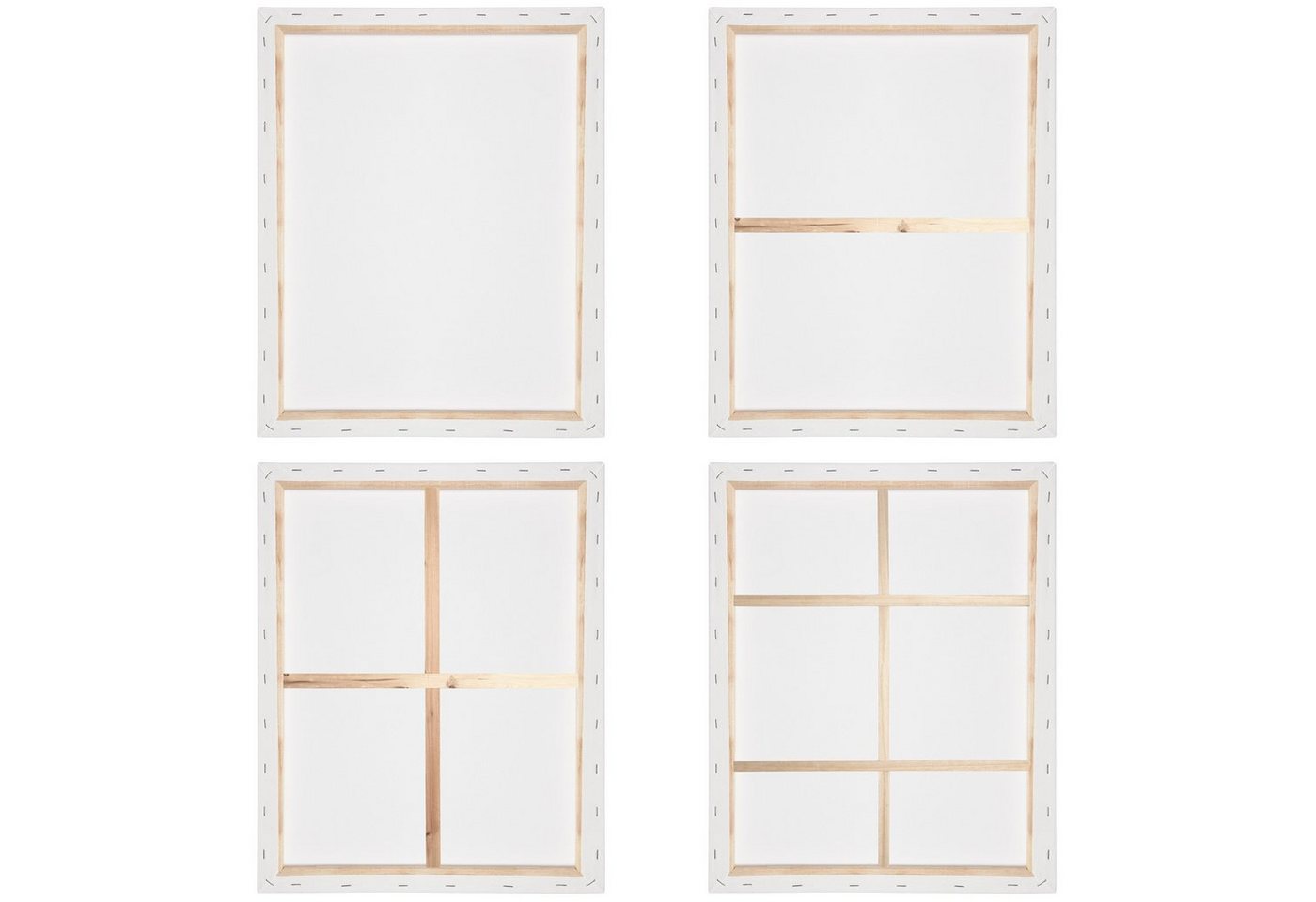 Artina Keilrahmen Keilrahmen Leinwand Premium, 30x40cm, 3er Set, 100% Baumwolle – bespannt – für Acrylfarben – zum Bemalen – Bild 4 von 5