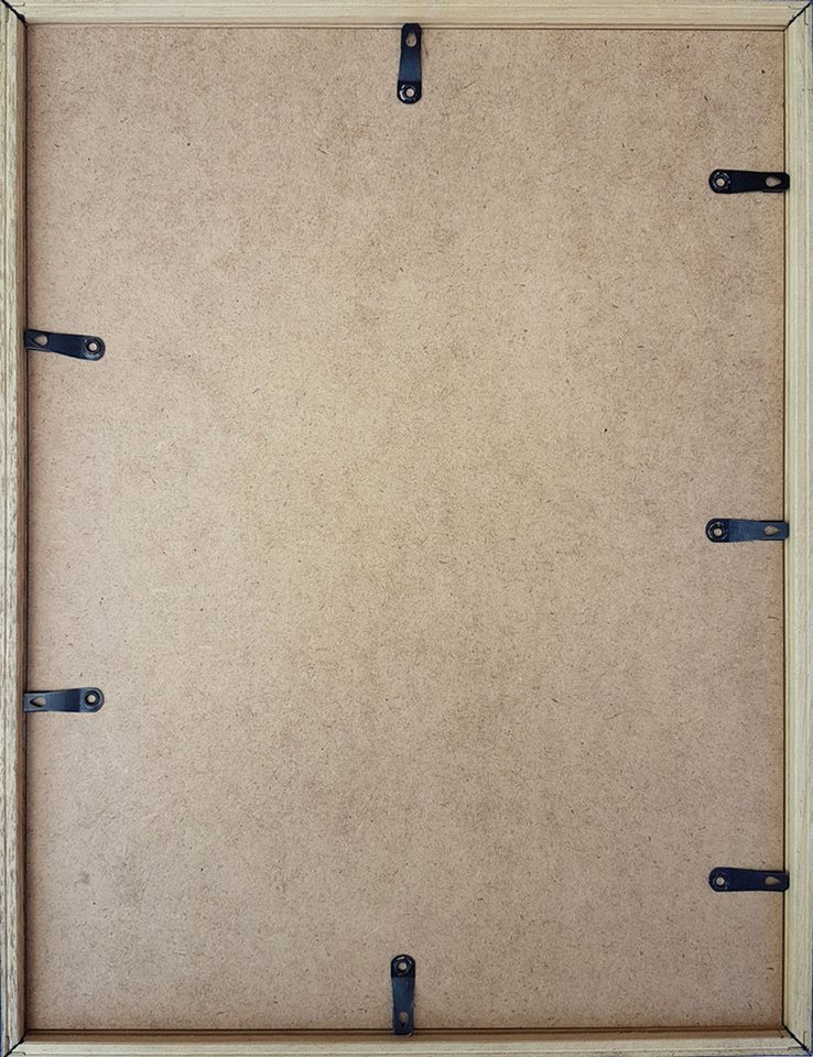 artissimo Bilderleiste Bilderrahmen 30x40 cm inkl. Passepartout DIN A4 Holz Eiche – Bild 4 von 5