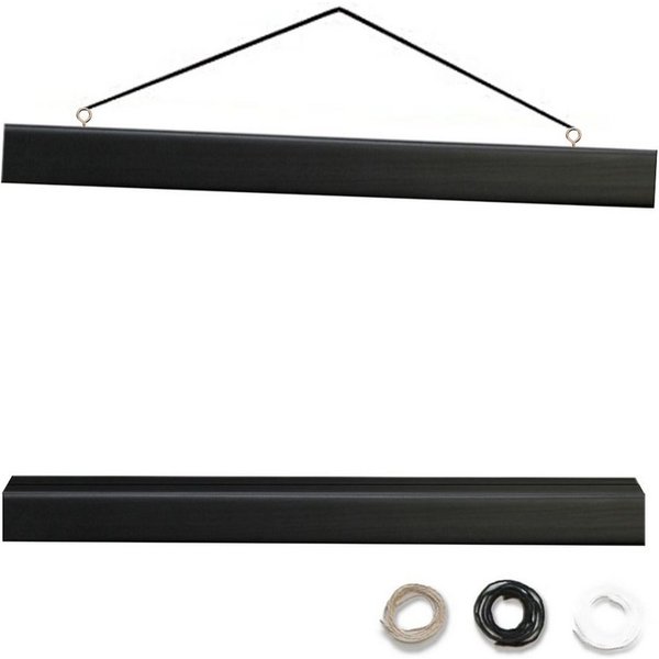 artissimo Bilderleiste Magnetische Posterleiste 30 cm Schwarz für DIN A4/DIN A3