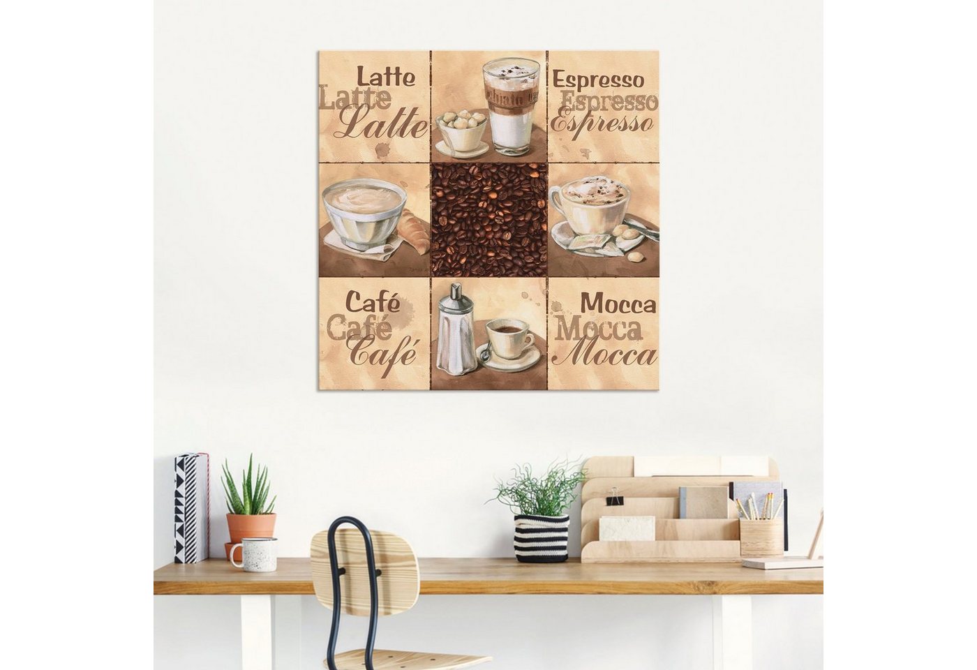 Artland Wandbild Kaffee Collage II, Getränke (1 St), als Alubild, Leinwandbild in verschied. Größen – Bild 3 von 5