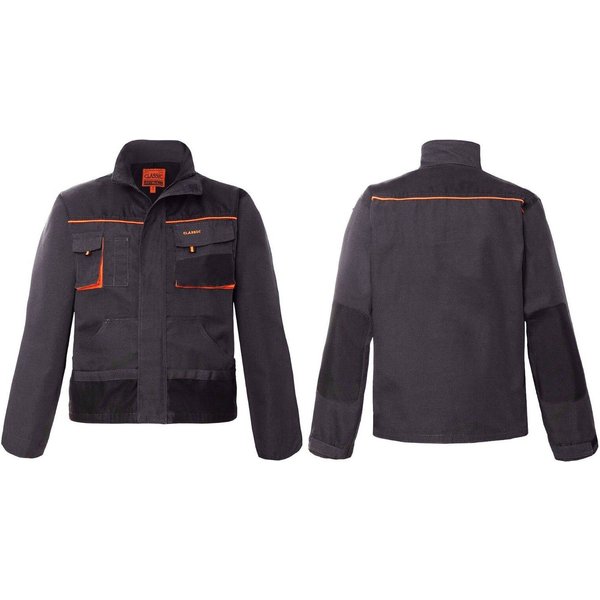 Artmas Arbeitsjacke Arbeitsjacke Sicherheitsjacke Schutzjacke Arbeitsschutz Classic Grau