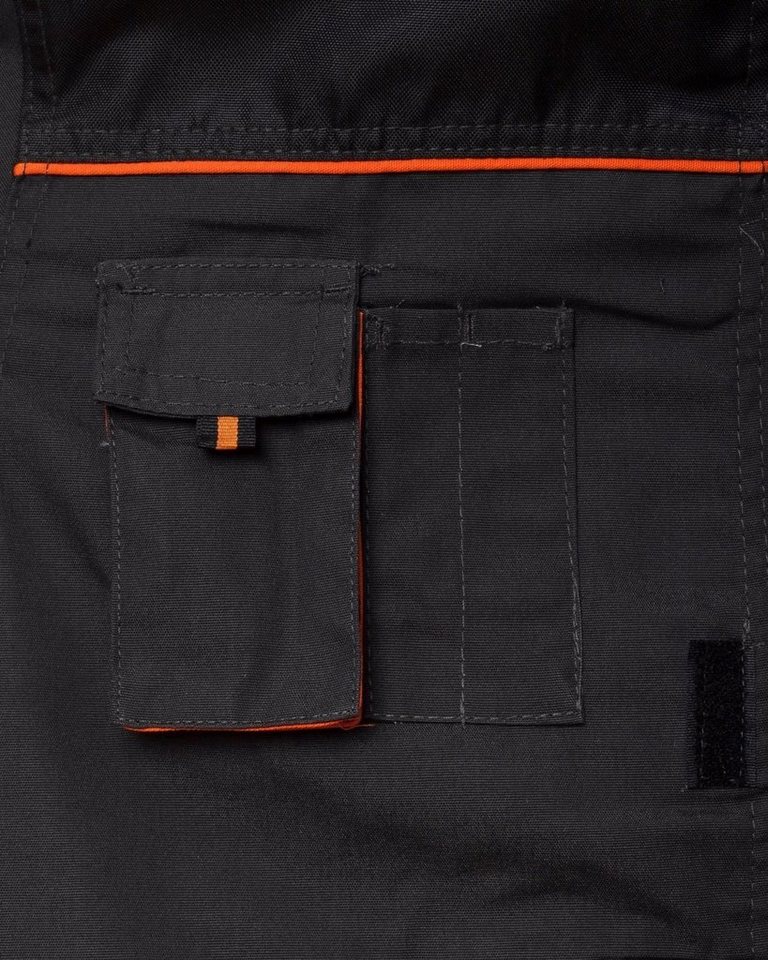 Artmas Arbeitsjacke Arbeitsjacke Sicherheitsjacke Schutzjacke Arbeitsschutz Classic Grau – Bild 5 von 5