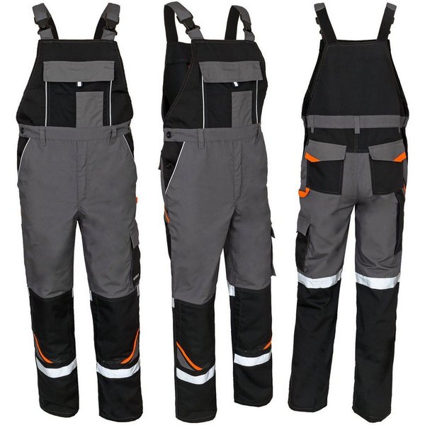 Artmas Arbeitslatzhose Arbeitslatzhose Berufshose Cargohose Warnhose Latzhose Reflektierend