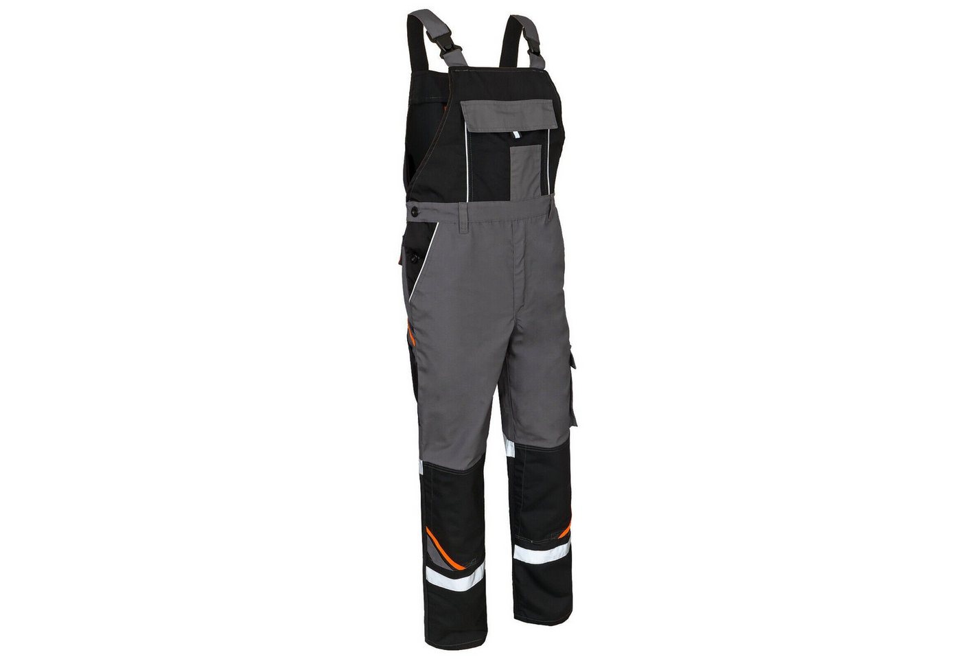 Artmas Arbeitslatzhose Arbeitslatzhose Berufshose Cargohose Warnhose Latzhose Reflektierend – Bild 2 von 4