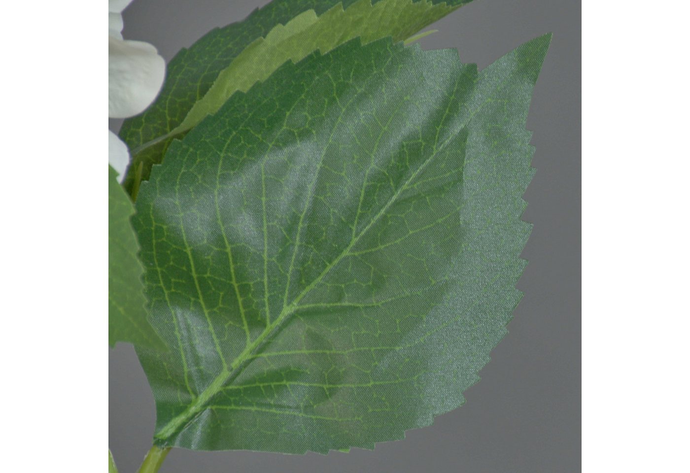 Kunstblume Deko Hortensie, Creme, 50cm, Ø 18cm - Kunstblume Hortensie, artplants, Höhe 50.0 cm – Bild 5 von 5