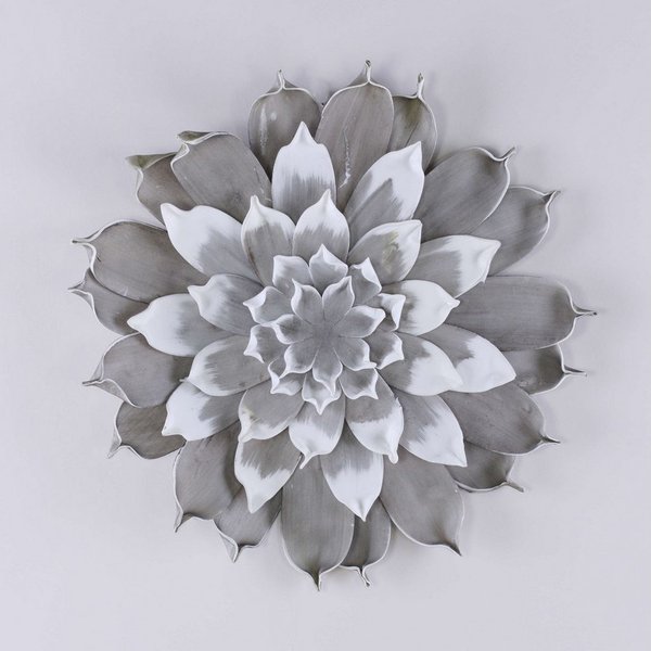 Kunstblume Kunst Kamelienblüte STEINKA, grau, Ø40cm Kamelie, artplants
