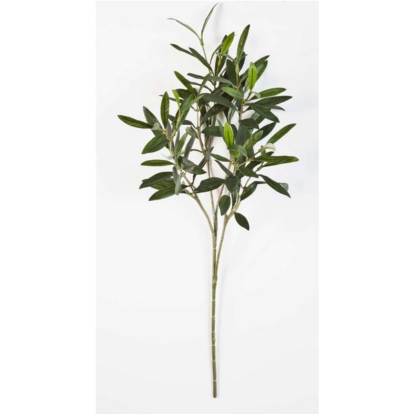 Kunstzweig Deko Olivenzweig, 105 Blätter, grün, 50cm - Künstlicher Olivenzweig Olivenbaum, artplants, Höhe 50.0 cm