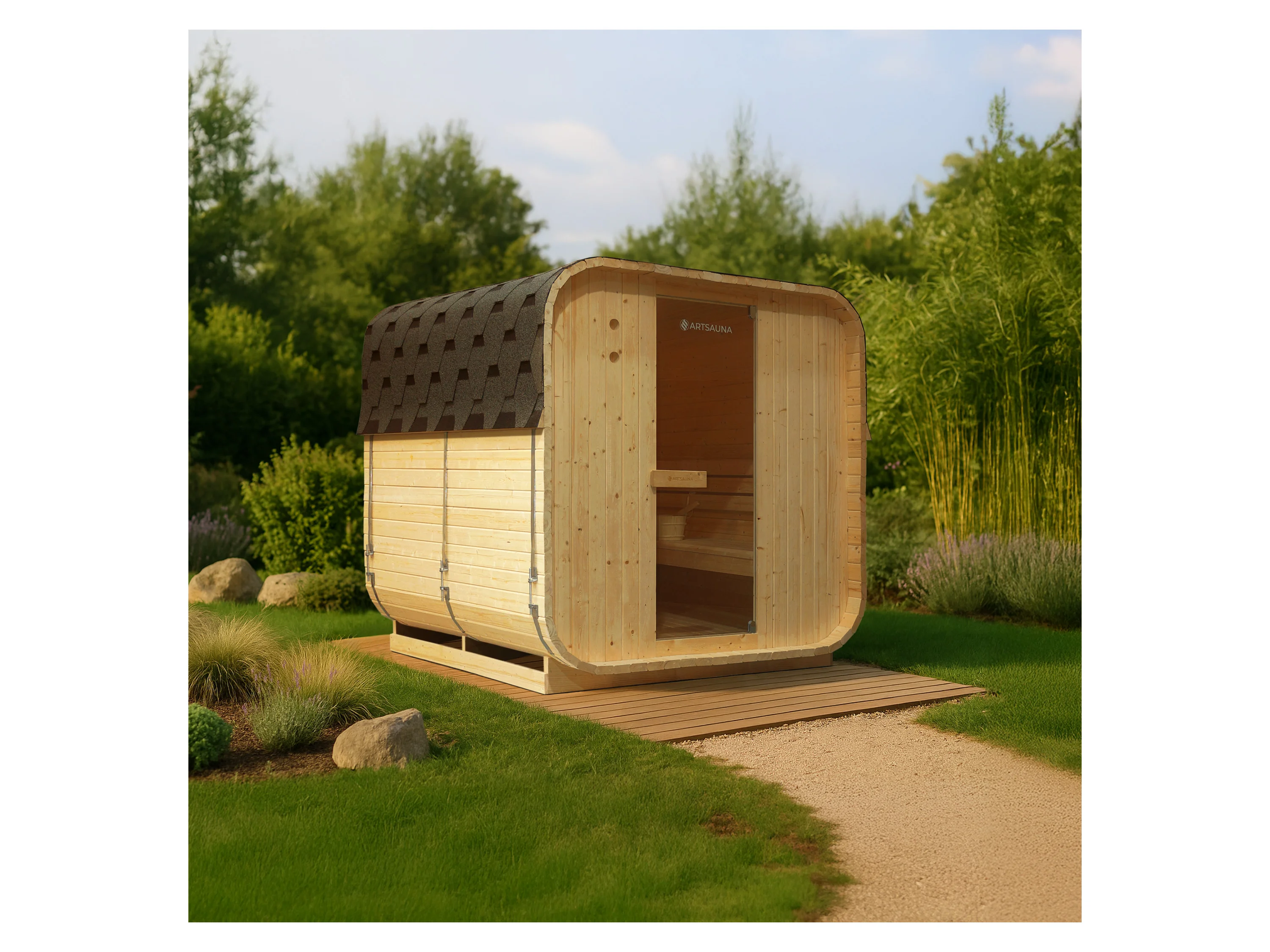 ARTSAUNA Cube Fasssauna Nolvik (XL) – Bild 3 von 4