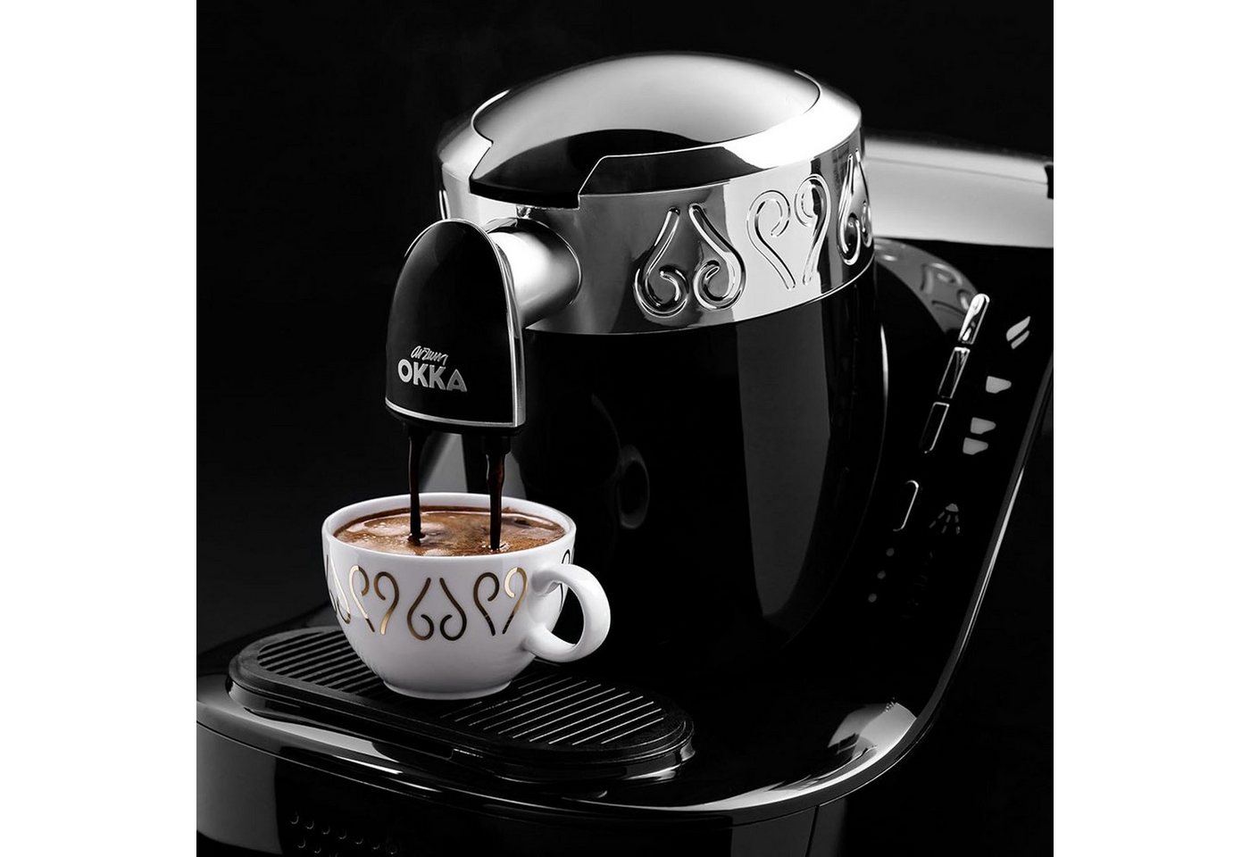 Arzum Espressokocher OK002-B, 3-level cup size selection – Bild 3 von 5