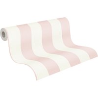 AS CRÉATION Vliestapete (Creme mit Rosé, 10,05 x 0,53 m)