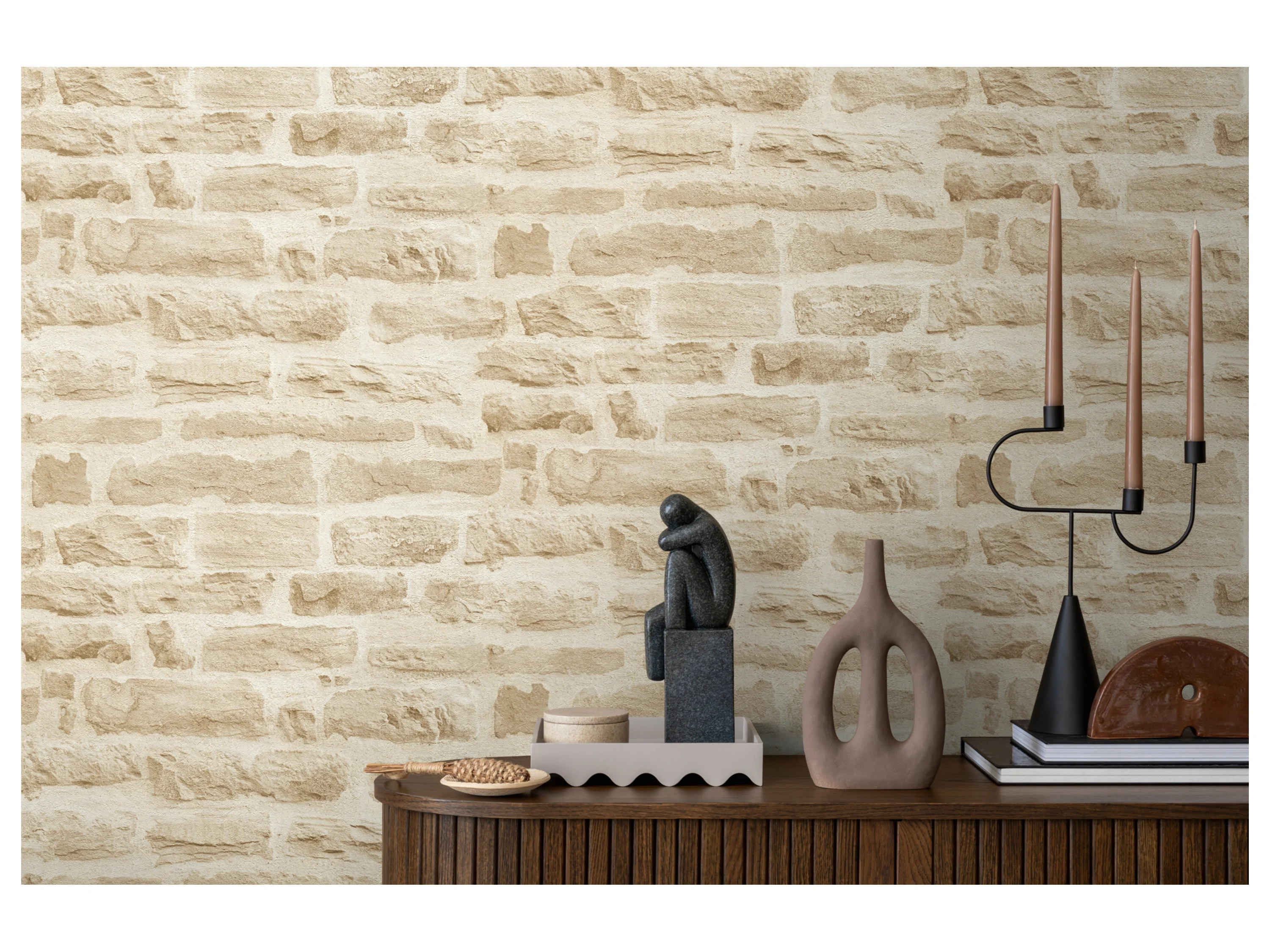 AS CRÉATION Vliestapete (Sandstein Beige, 10,05 x 0,53 m) – Bild 4 von 4