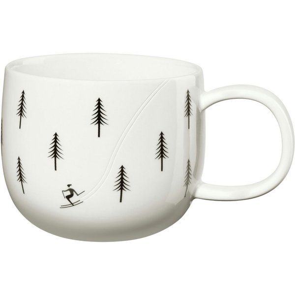 ASA SELECTION Becher Joy Henkelbecher skiing 10cm, new bone china