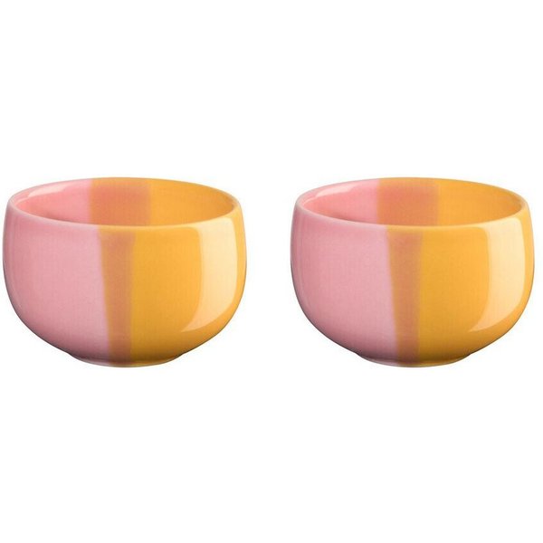 ASA SELECTION Eierbecher Eierbecher 2er-Set Joy Passion Fruit Smoothie, (Set, 2-tlg), Eierbecher, 2-tlg., Ø4,7cm, Porzellan, mehrfarbig