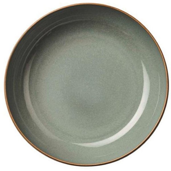 ASA SELECTION Pastateller Pastateller 21 cm Saisons Eucalyptus, (1 St), Pastateller, Ø21cm, Steinzeug, grün