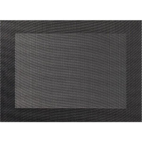 ASA SELECTION Platzset Asa Tischset mit gewebtem Rand Anthrazit (46 x 33 cm)