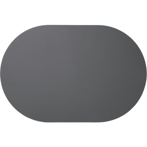 ASA SELECTION Platzset leather optic fine Tischset oval basalt 49,5x33cm