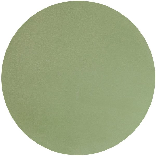 ASA SELECTION Platzset leather optic Tischset rund sage 38cm