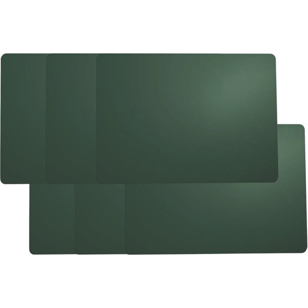ASA SELECTION Platzset Tischset Lederoptik kale grün 46x33cm Set6