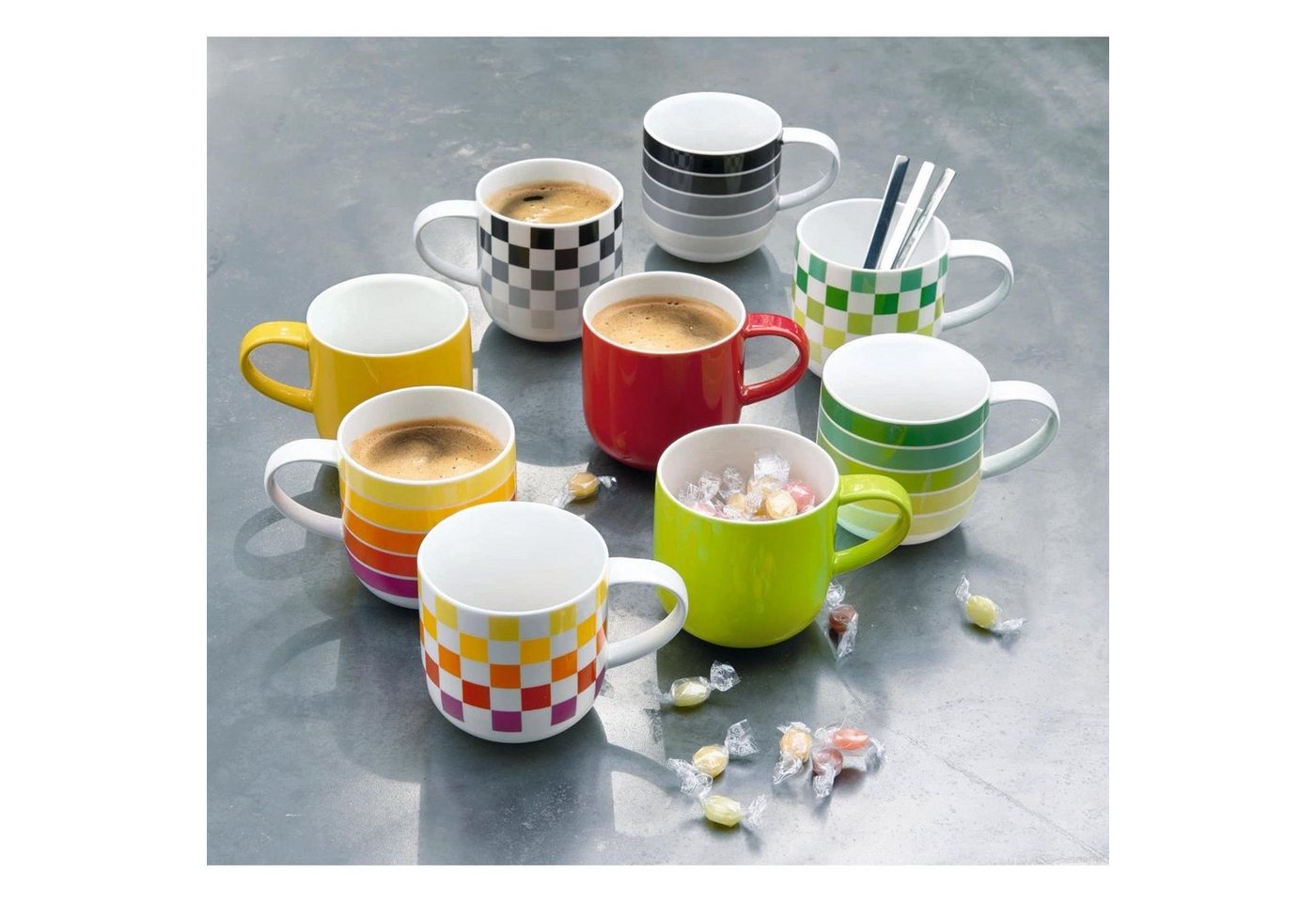 ASA SELECTION Tasse Asa Henkelbecher Coppa Weiß – Bild 2 von 5