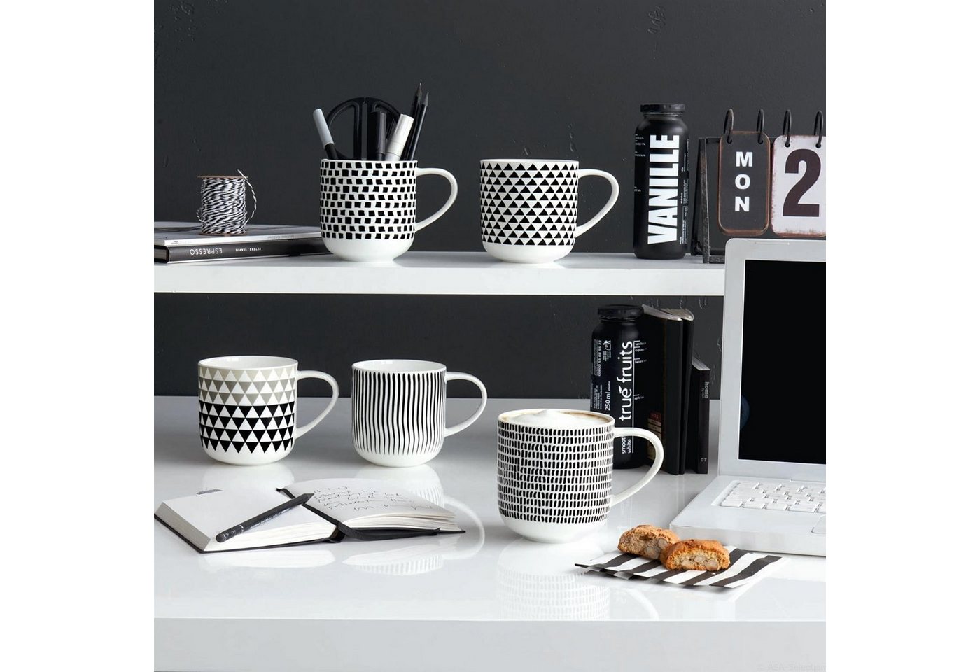 ASA SELECTION Tasse Asa Henkelbecher Coppa Weiß – Bild 3 von 5