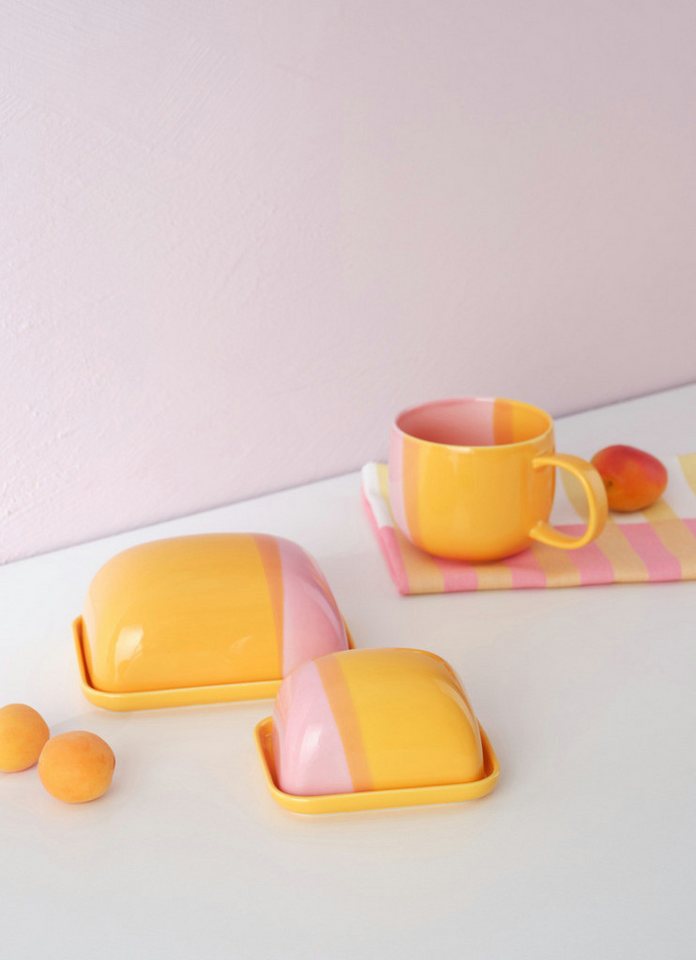 ASA SELECTION Vorratsdose joy Butterdose passion fruit smoothie 11,5cm, Porzellan – Bild 3 von 3