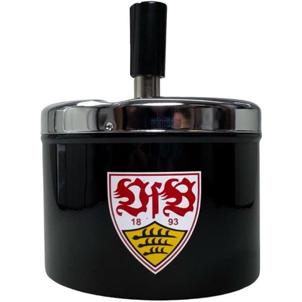 VfB Stuttgart Aschenbecher VfB Stuttgart Drehaschenbecher schwarz mit Logo