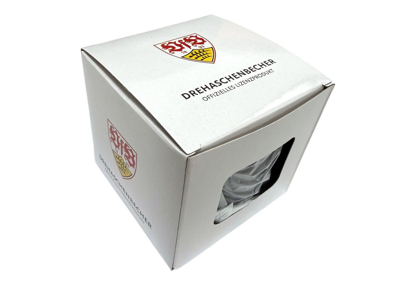 VfB Stuttgart Aschenbecher VfB Stuttgart Drehaschenbecher schwarz mit Logo – Bild 2 von 2