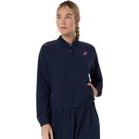 ASICS Damen Jacke MATCH JACKET, Größe XS in Schwarz