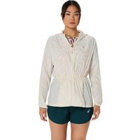 ASICS Damen Jacke ROAD PACKABLE JACKET, Größe S in Braun