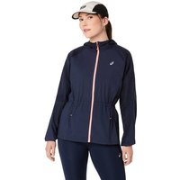 ASICS Damen Jacke ROAD PACKABLE JACKET, Größe S in Schwarz