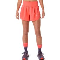 ASICS Damen Shorts ROAD 3.5IN SHORT, Größe XS in Braun