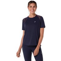 ASICS Damen T-Shirt ROAD SS TOP, Größe XL in Braun