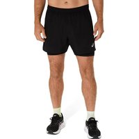 ASICS Herren Shorts CORE 2N1 5IN SHORT, Größe XXL in Schwarz