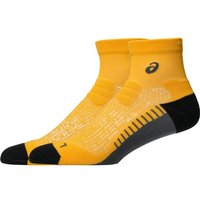 ASICS Kinder Socken PERFORMANCE RUN SOCK QUARTER, Größe XL in Gelb