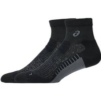 ASICS Kinder Socken PERFORMANCE RUN SOCK QUARTER, Größe L in Schwarz