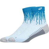 ASICS Kinder Socken PERFORMANCE RUN SOCK QUARTER, Größe XL in Grün