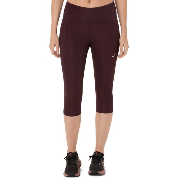 Asics Lauftights ROAD HIGH WAIST CAPRI TIGHT Schnelltrocknend, Reflektierend, Smartphone-Fach